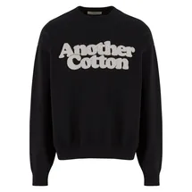 another cotton lab Chenille Oversize Knit Pullover - Schwarz - XS
