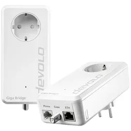 devolo Giga Bridge Phoneline Netzwerkadapter 8949 EU IP-Bridge, Glasfaser 1000MBit/s