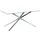 Beliani Cora 90 x 75 x 160 cm silber/transparent