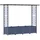 vidaXL Hochbeet mit Rankgitter und Dach 203 x 40 x 138 cm Grau