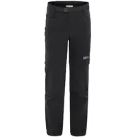 Jack Wolfskin Active Zip Off Pants K Wanderhose, Schwarz,