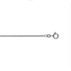 Goldkette ONE ELEMENT "Halskette aus 585 Weißgold Ø 1,4 mm" Gr. 45, silber, Halsketten, Damen, 45, Weißgold 585, Damen Gold Schmuck Panzerkette