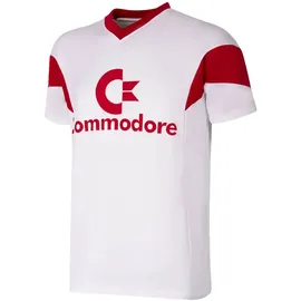 Copa FC Bayern München Retro Fußballtrikot 1987/88 weiß Herren Gr. M