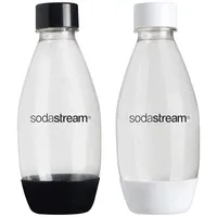 sodastream 3000047 Flaschen, PET, 0,5 l, Weiß/Schwarz, 2 Stück