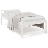 vidaXL Seniorenbett Weiß 75x190 cm Massivholz Kiefer