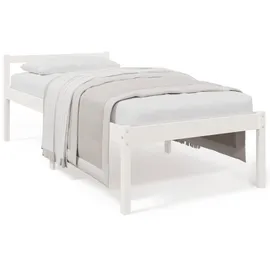 vidaXL Seniorenbett Weiß 75x190 cm Massivholz Kiefer