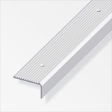 Alfer Treppenprofil 2 m, 41 x 23 mm Aluminium eloxiert silber