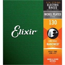 Elixir 15430 Bass Nanoweb Einzelsaite 130L - Saiten E-Bass