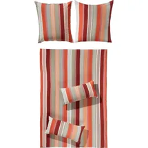 Erwin Müller Bettwäsche in rot | 135x200 cm - 40x80 cm