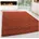 Unifarben Polypropylen Wohnzimmer Shaggy Terrakotta Rechteckig 120x170 Kadima Design
