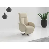 sit&more TV-Sessel Glendale Polyester 75 x 112 x 82 cm Beige mit Aufstehhilfe