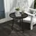 Outsunny Beistelltisch, Couchtisch Gartentisch, Terrassentisch für Garten Stahl, Schwarz