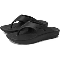 Skechers Damen Flip Flop GO Recover Refresh, Schwarz Synthetik, 37 EU