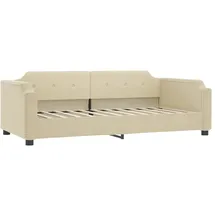 vidaXL Tagesbett Creme 100x200 cm Stoff