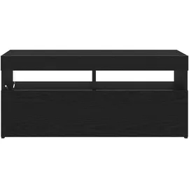 vidaXL TV-Schränk Schwarz 90 x 35 x 40 cm Holzwerkstoff
