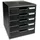 Exacompta Schubladenbox Modulo 39 x 33,5 x 33 cm 5-tlg. schwarz