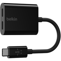 Belkin Connect USB-C Audio + Charge Adapter schwarz (F7U081btBLK)