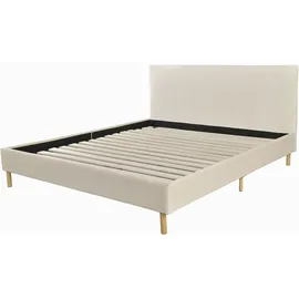 Home Affaire Polsterbett HOME AFFAIRE "Armandine inkl. Lattenrost", beige (beige, beige, beige), B:185,5cm H:100cm L:212cm, Betten, Polsterbett, Kopfteil mit Cordbezug, erhältlich in den Breiten 140cm & 180cm