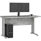 Akord Pc-schreibtisch Akord Bm135 In Der Farbe Beton B135 X H76 X T60 Cm