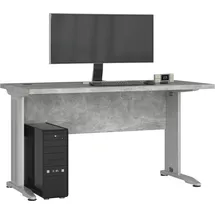 Akord Pc-schreibtisch Akord Bm135 In Der Farbe Beton B135 X H76 X T60 Cm