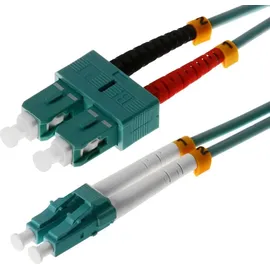 helos 3m OM3 LC/SC InfiniBand/Glasfaserkabel Türkis