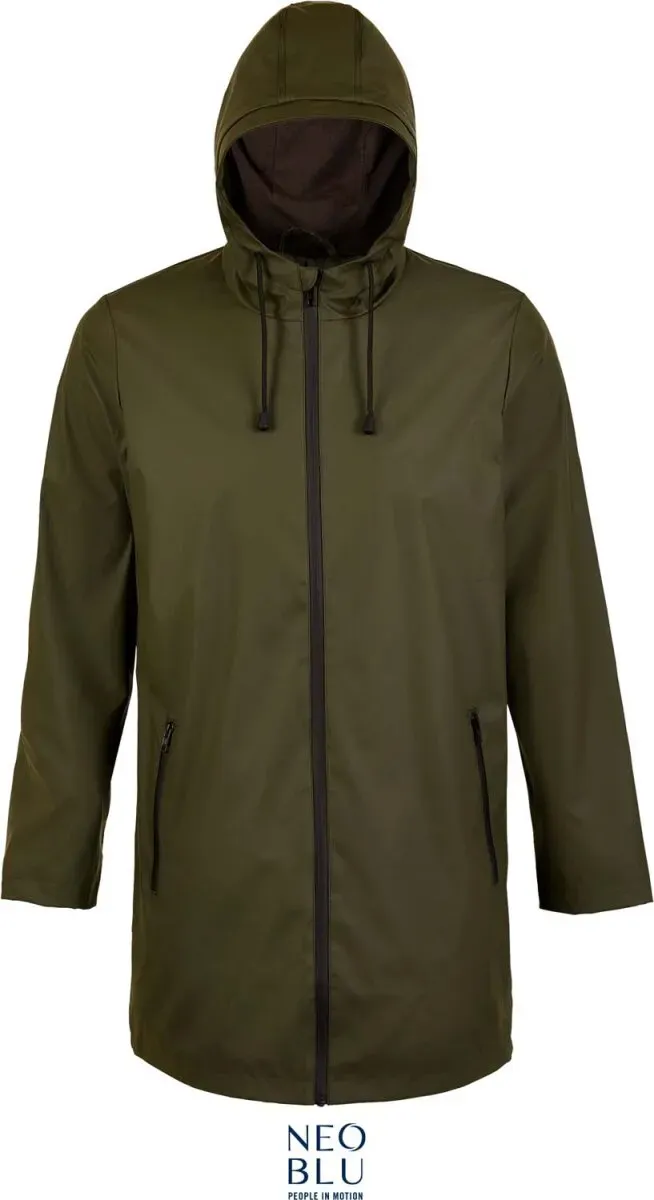 NEOBLU Wasserdichte Herren Wachsjacke Regen-Jacke Antoine Men deep khaki M