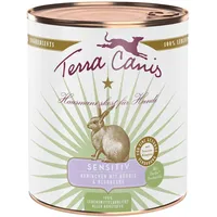 Terra Canis Sensitive 800 Gramm Hundenassfutter Sparpaket 12 x 800 Gramm Kaninchen