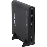 InLine USB Netzteil, GaN Ladegerät, 4-Port, 2x USB-C + 2x USB-A, 120W, schwarz