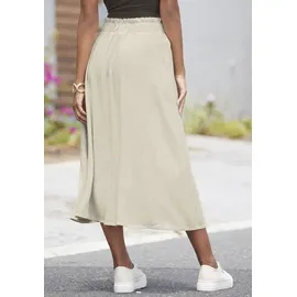 LASCANA Midirock Damen Beige 42