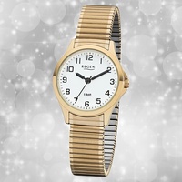 Armband-Uhr Quarz Metall gold 2243489 Damen Uhr Regent Zugarmband UR2243489