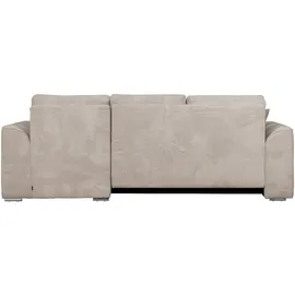 OTTO home Ecksofa OTTO HOME "BEATRICE optionale Schlafsofa mit Bettkasten, B/T/H: 265/170/86 cm", grau (taupe), B:265cm H:86cm T:170cm, 100% Polyester, Sofas, Ecksofa, L-Form, wahlweise auch mit Bettfunktion und Bettkasten
