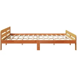 vidaXL Massivholzbett 180 x 200 cm Braun