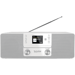 TECHNISAT DIGITRADIO 370 CD IR Internetradio, DAB+, FM, Internet Radio, DAB, AM, Bluetooth, Weiß/Silber