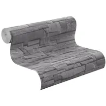 Rasch Textil Rasch Vliestapete 475029 Factory steinoptik grau 10,4 x 0,53 m