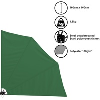 casa.pro® Balkonfächer Sichtschutz Grün Seiten Markise Balkon Sonnen Wind Schutz