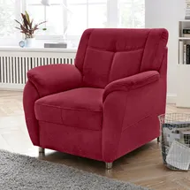 sit&more Sessel SIT & MORE "Sonoma", rot (bordeaux), B:95cm H:91cm T:90cm, Struktur (100% Polyester);Luxus-Microfaser ALTARA NUBUCK (100% Polyester), Sessel, Sessel, mit Federkern