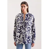 Seidensticker Klassische Bluse Tunika Druck blau S (36)