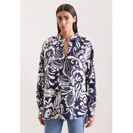 Seidensticker Klassische Bluse Tunika Druck blau S (36)