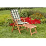 Merxx Maracaibo Klappsessel 61 x 61 x 95 cm grün kariert/uni 2 St.