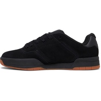 DC Shoes Herren Central - Leather Shoes Sneaker, Schwarz, 44.5 EU