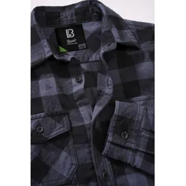 Brandit Textil Check Langarmhemd Black / Grey 134-140 cm