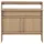 vidaXL Bartisch mit 2 Tischplatten 130 x 40 x 120 cm Eichenoptik