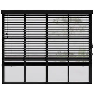 cocoon home concepts Holz-Jalousie 190 x 240 cm Schwarz