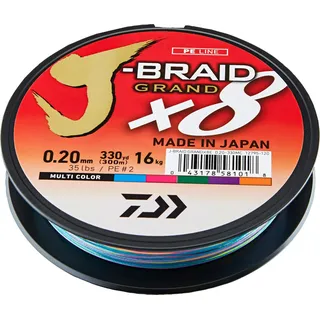 Daiwa J-braid Grand X8 Geflochtene Schnur 300 M - Multicolor - 0.180 mm
