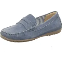 SIOUX Mokassins in Blau Gr.: 37,5