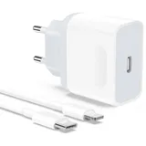 iPhone Ladegerät und 2M Ladekabel Kabel für iPhone 14/14 Pro/14 Pro Max/14 Plus/13/12/11/SE, Anigaduo 20W USB C Netzteil Stecker Power Adapter Schnellladegerät Ladestecker Schnellladekabel Ladeadapter