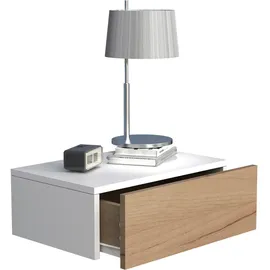 VCM Nachtschrank Usal 45 x 30 x 15 cm Weiß