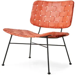HKliving - Rattan Loungesessel, kirschrot