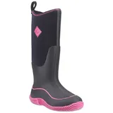 Muck Boots Hale, Damen Stiefel, Schwarz (black/hot Pink), 39/40 EU (6 UK) - 40 EU