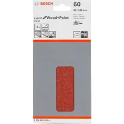 Bosch Schleifblatt C 430 Holz + Lack 93x186MM Körnung 60 10 St.